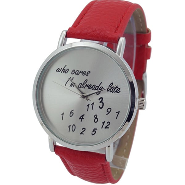 Women's Who Cares I'm Already Late Watch - Free Shipping On Orders Over