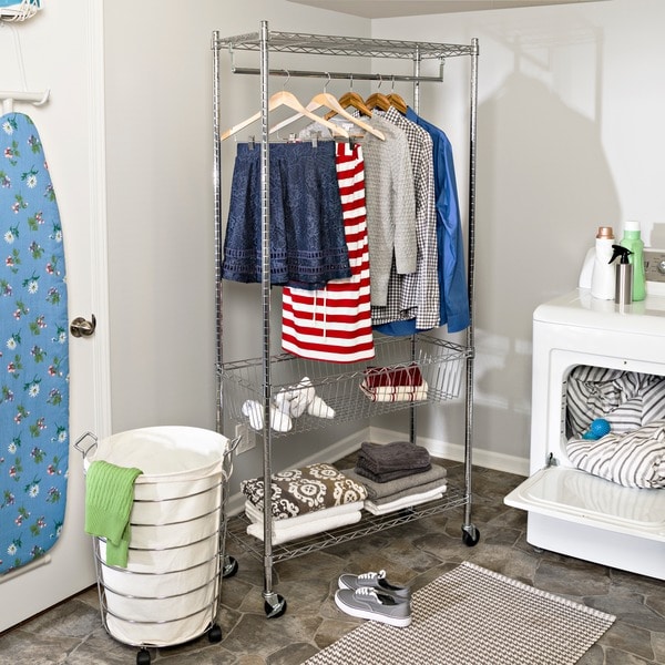 Chrome best sale shirt rack