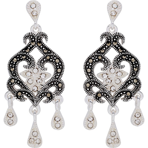 marcasite chandelier earrings