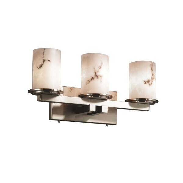 Shop Justice Design Group LumenAria Dakota 3-light Brushed ...