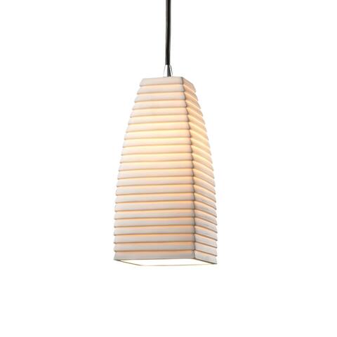 Justice Design Limoges 1-light Polished Chrome Pendant