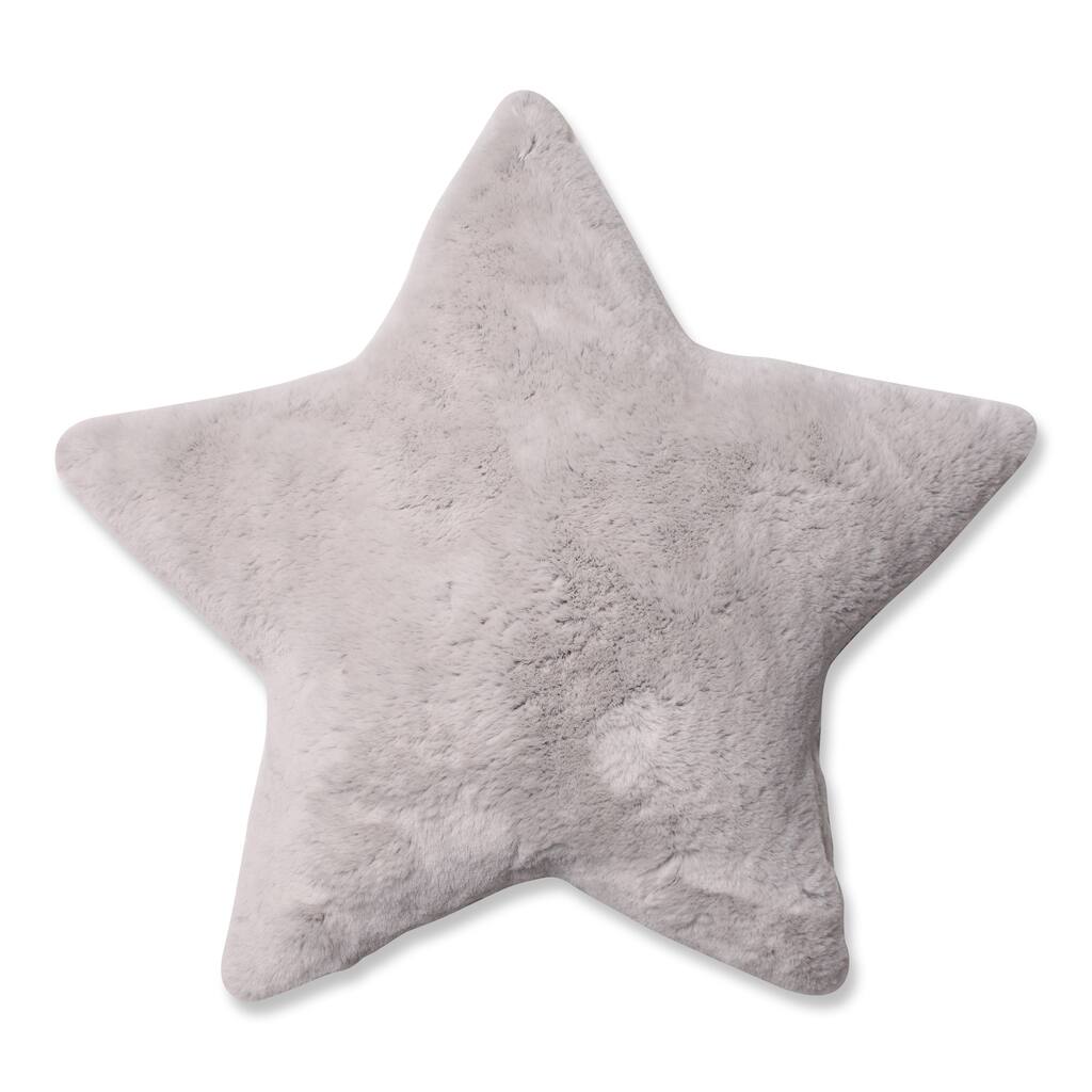 Pillow Perfect Plush Off-White Star 18-inch Pillow