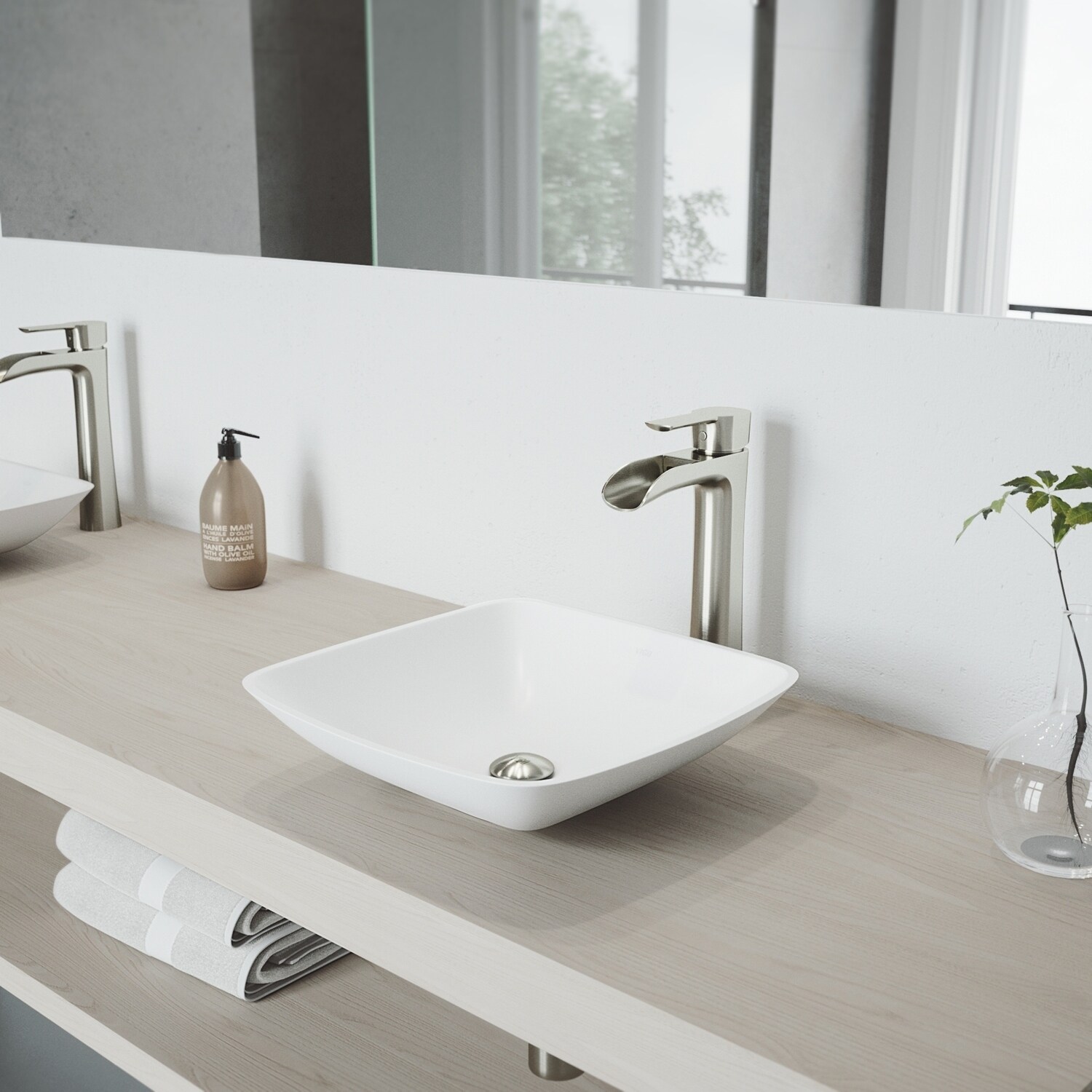 Vigo Niko Brushed Nickel Vessel Bathroom Faucet On Brushed Nickel Vessel Bathroom Faucet