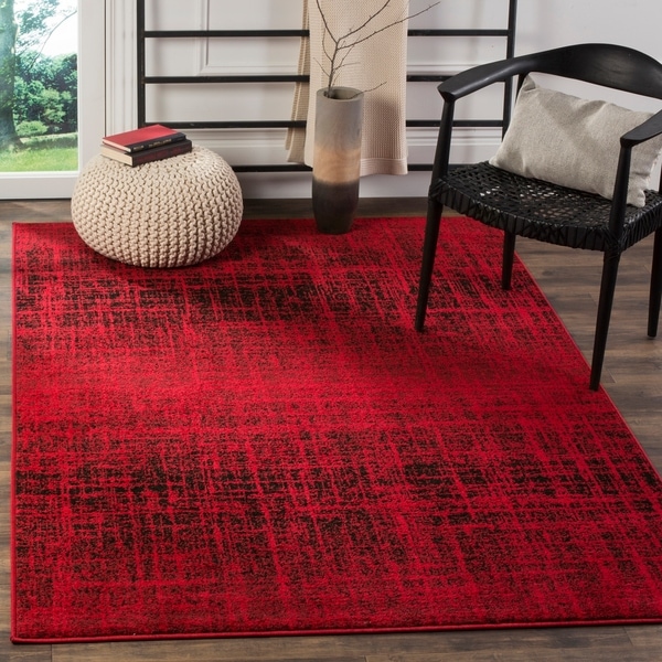 Safavieh Adirondack Modern Abstract Red/ Black Rug - 5'1 x 7'6