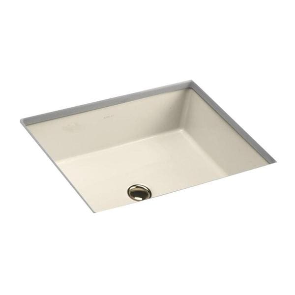 Kohler Verticyl Rectangle Undermount Bathroom Sink In Almond Kohler Verticyl Rectangle Undermount Bathroom Sink In Almond