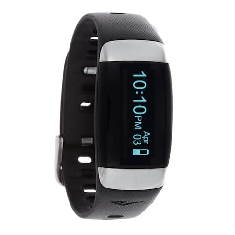 Everlast TR7 Black Wireless Activity Tracker & Heart Rate Monitor W/OLED Display Watch