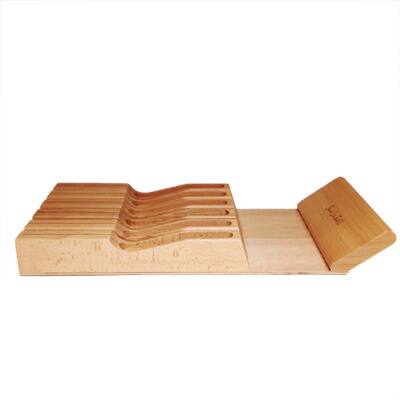 11-slot In-drawer Wood Knife Drawer Tray