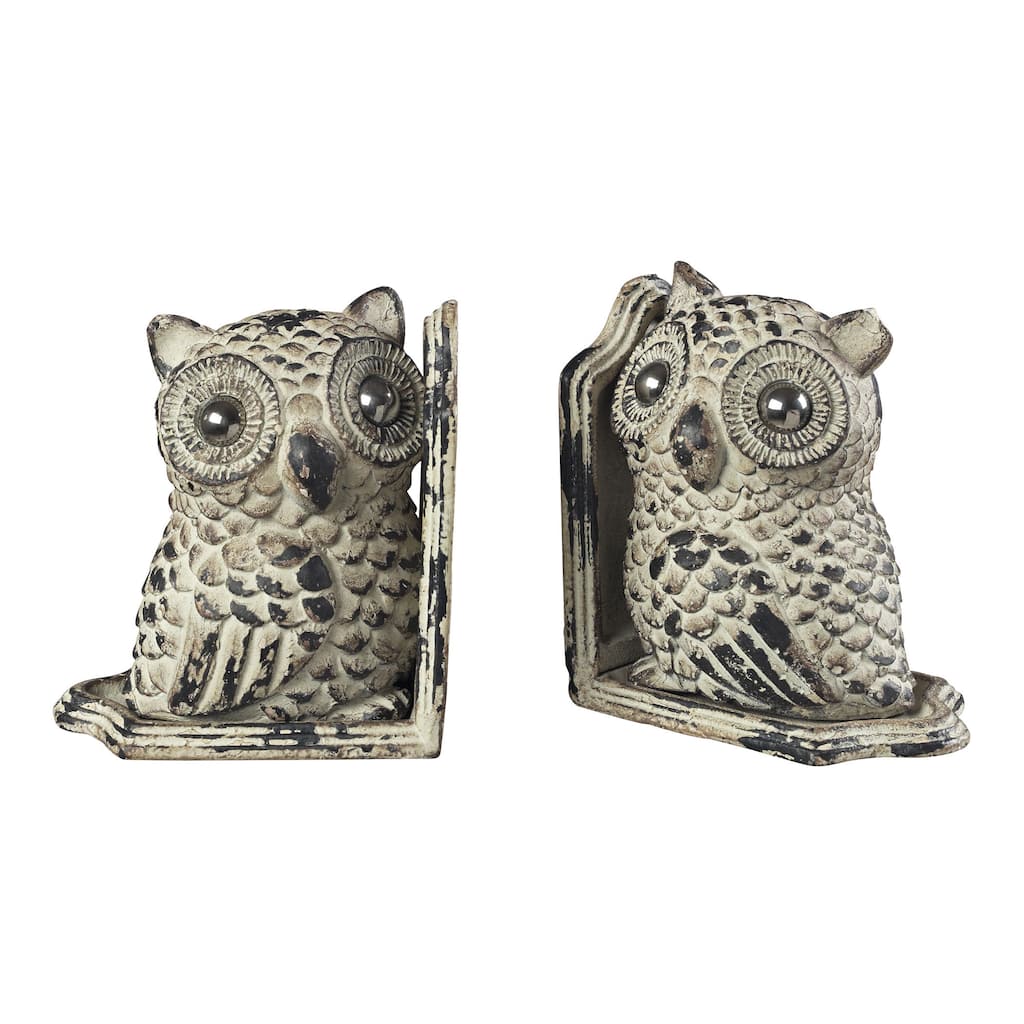 Sterling Owl Bookends