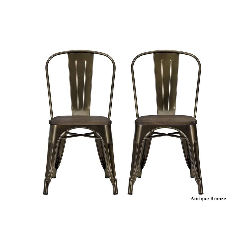 Avenue Greene Filipa Metal Dining Chair, Set of 2 - N/A