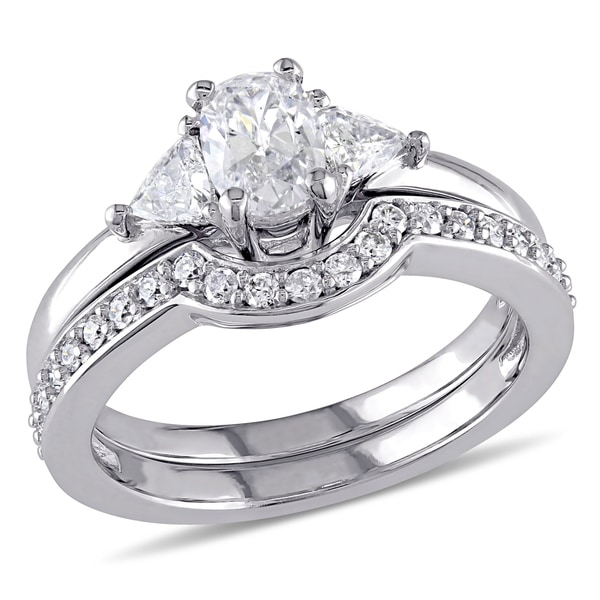 3 Stone Diamond Bridal Sets Images