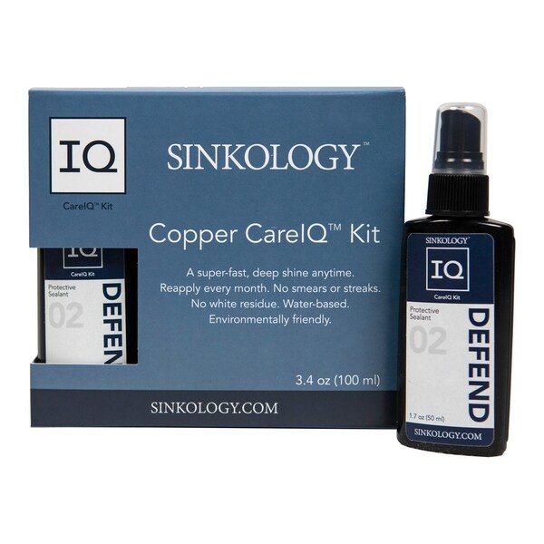 Sinkology Copper CareIQ Kit, Protective Sealant and Microfiber Cloth - N/A