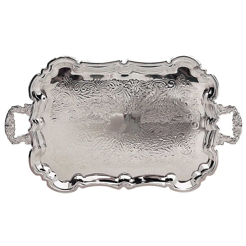 Heim Concept Silver Plated Footed Princess Tray with Handles