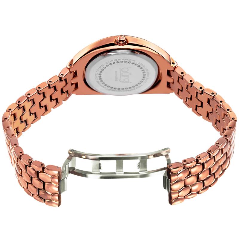 Burgi Women's Quartz Diamond Crystal Bracelet Watch