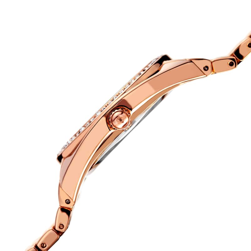 Burgi Women's Quartz Diamond Crystal Bracelet Watch