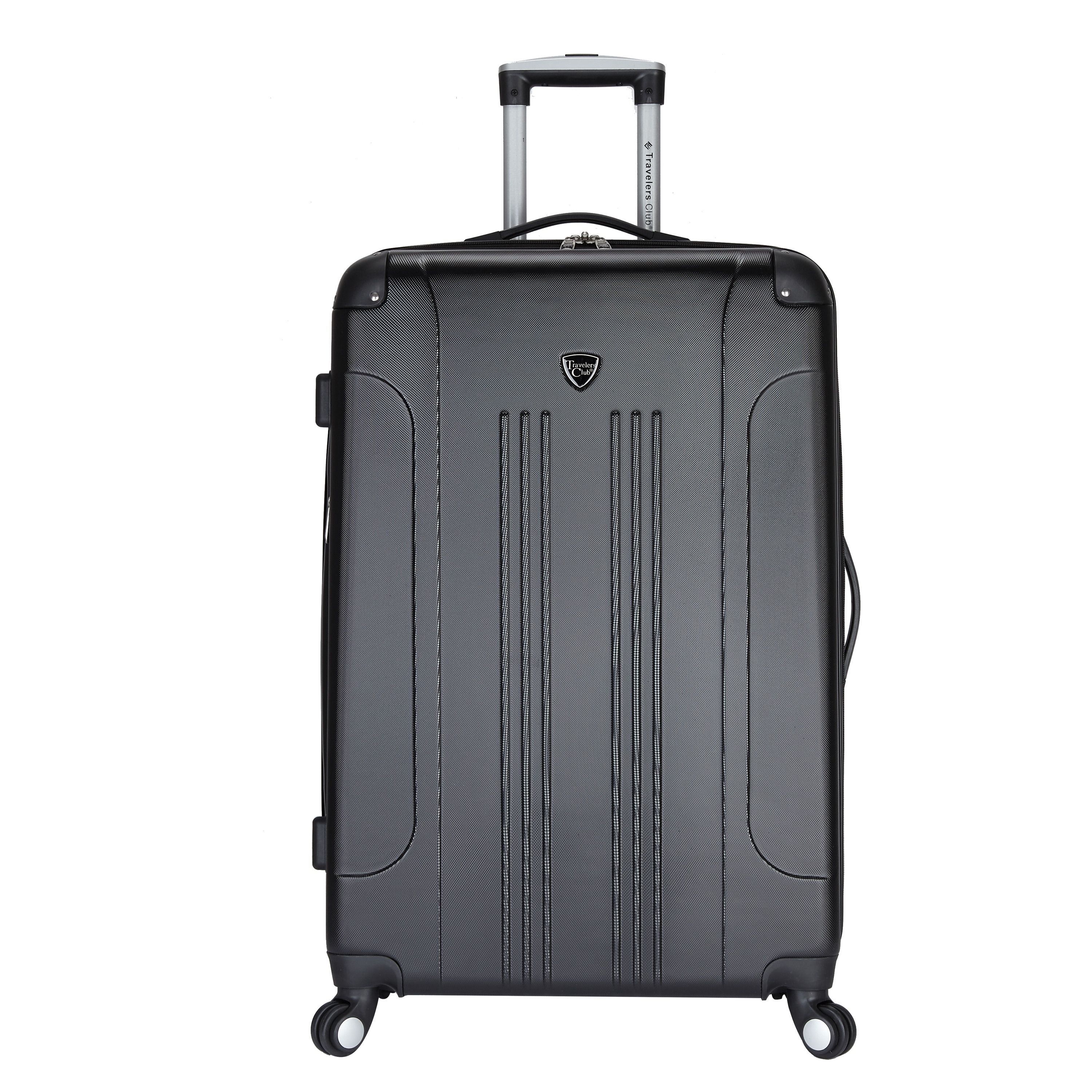 travelers club expandable top suitcase luggage