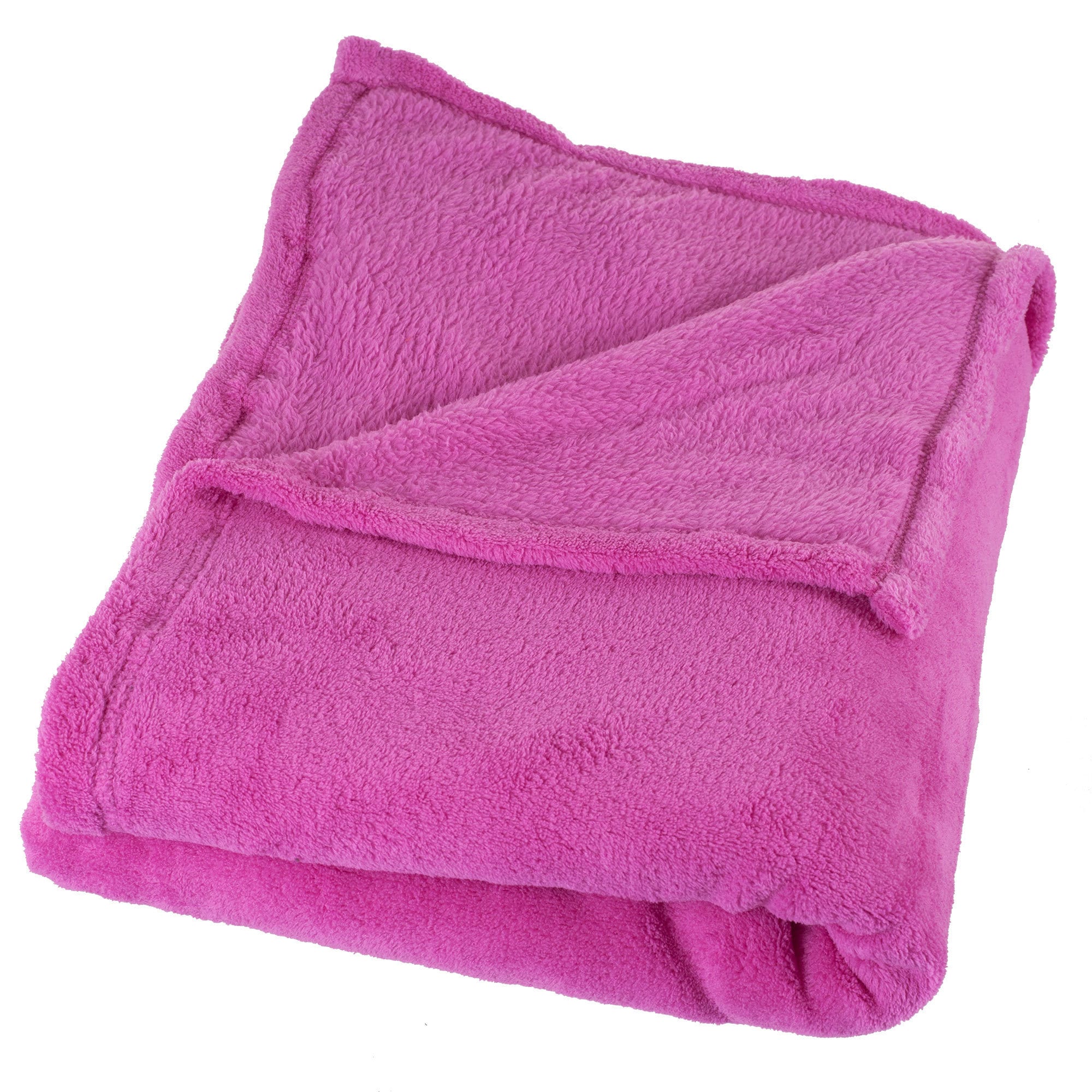 Windsor Home Soft Velvet Fleece Pink Throw Blanket Overstock 10585077