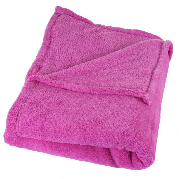 pink teddy fleece blanket