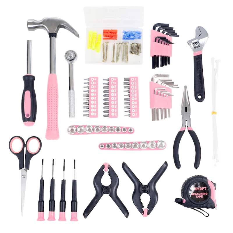 Stalwart 86-Piece Household Hand Tool Set - Kit with Screwdrivers, Pliers, Wrenches, and More - Includes Roll-Up Bag