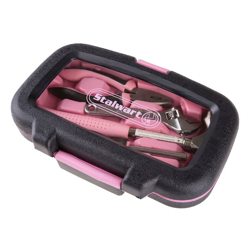 15-Piece Tool Set - Household Tool Kit with Hammer, Multi-Bit Screwdriver Set, Pliers, Wrench- Tools and Equipment by Stalwart