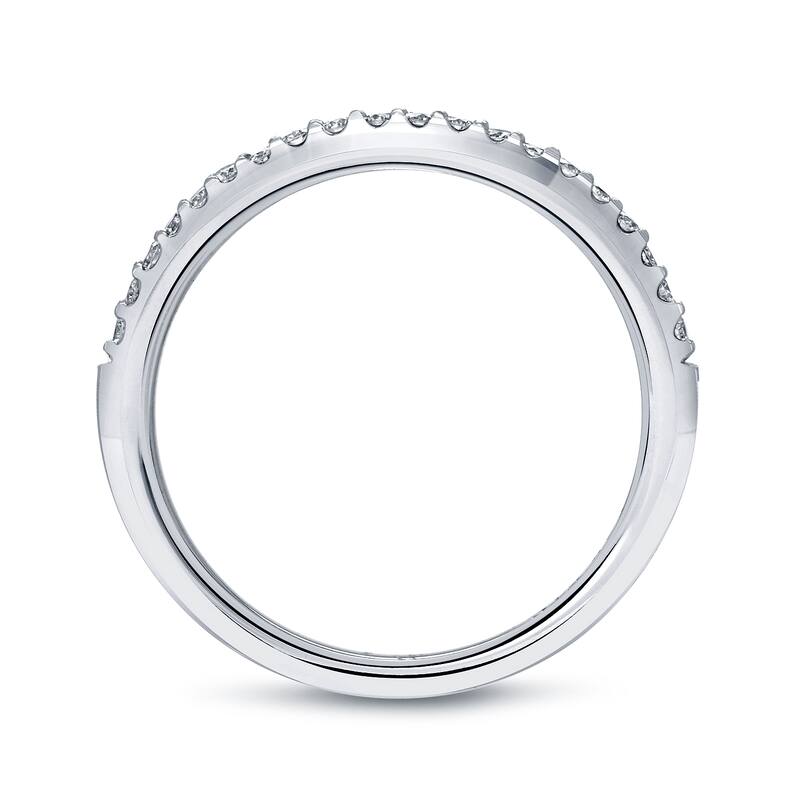 Auriya 14k Gold Round Cut Diamond Wedding Band 1/5ctw