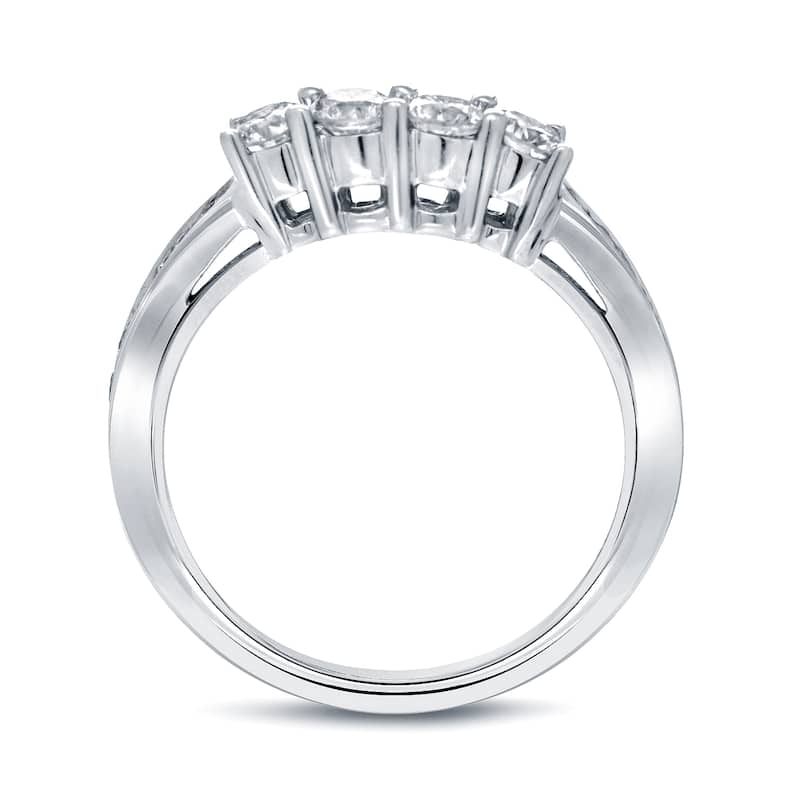 Auriya Round Diamond Wedding Band 7/8ct TDW 14k White Gold