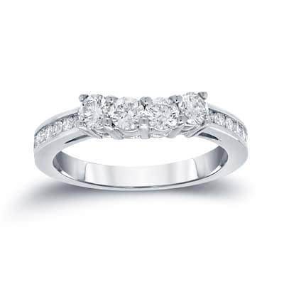 Auriya Round Diamond Wedding Band 7/8ct TDW 14k White Gold