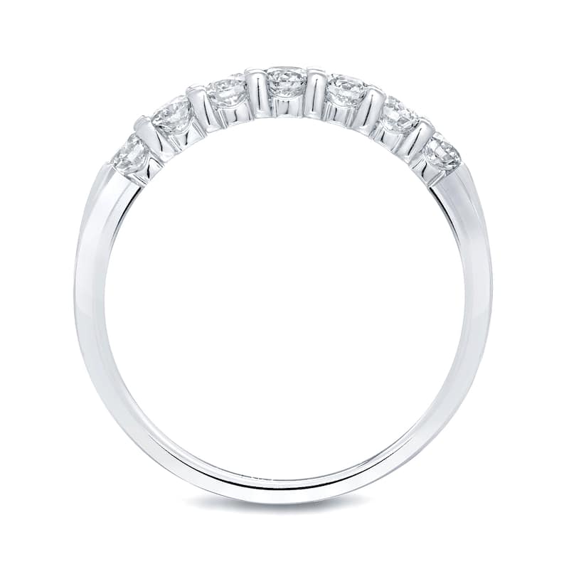 Auriya 14k Gold 1CTW Round Diamond Wedding Band