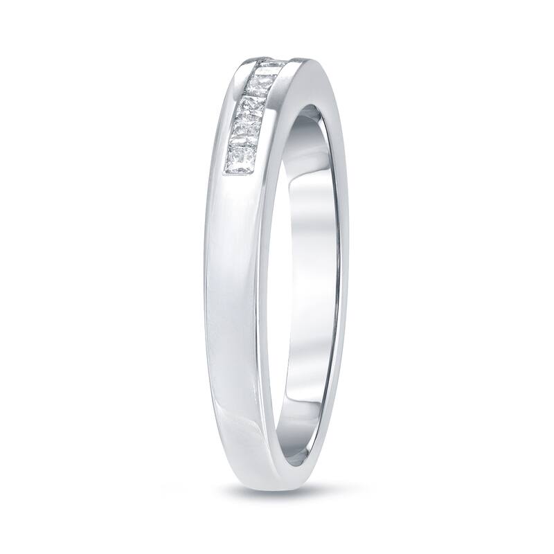 Auriya Channel Set Princess-Cut Diamond Wedding Band 1/2ct TDW 14k Gold