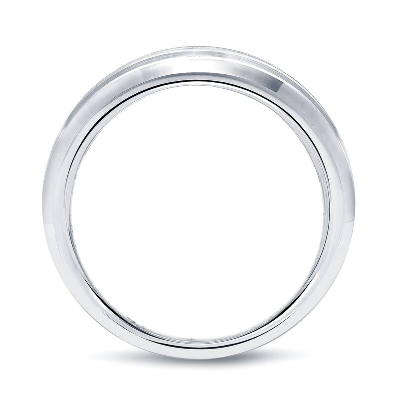 Auriya 14k Gold 1ctw Princess-Cut Channel Diamond Wedding Band