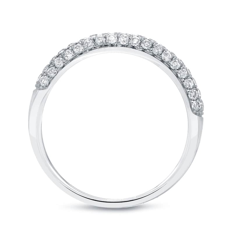 Auriya 14k Gold 1/2ctw Round Diamond Wedding Anniversary Band