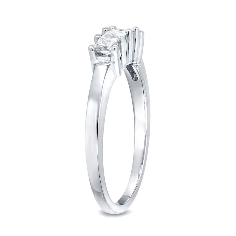 Auriya 2/5ctw 4-Stone Princess-Cut Diamond Wedding Band 14k Gold