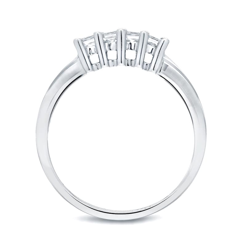 Auriya 2/5ctw 4-Stone Princess-Cut Diamond Wedding Band 14k Gold
