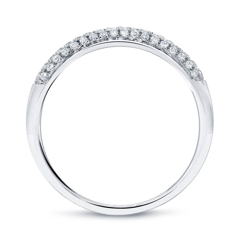 Auriya 14k Gold 1/4ctw Round Diamond Wedding Anniversary Band