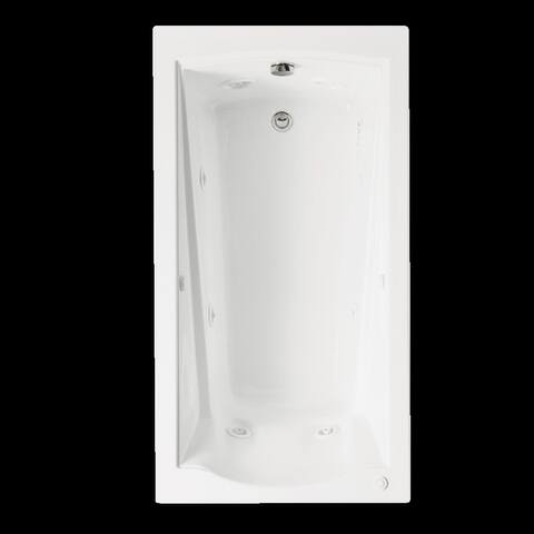 American Standard Evolution 60 Inch by 32 Inch Deep Soak EverClean Whirlpool with Apron 2425VC-RHO.020 White