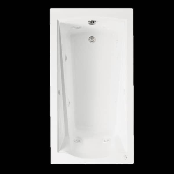 slide 2 of 1, American Standard Evolution 60 Inch by 32 Inch Deep Soak EverClean Whirlpool with Apron 2425VC-RHO.020 White