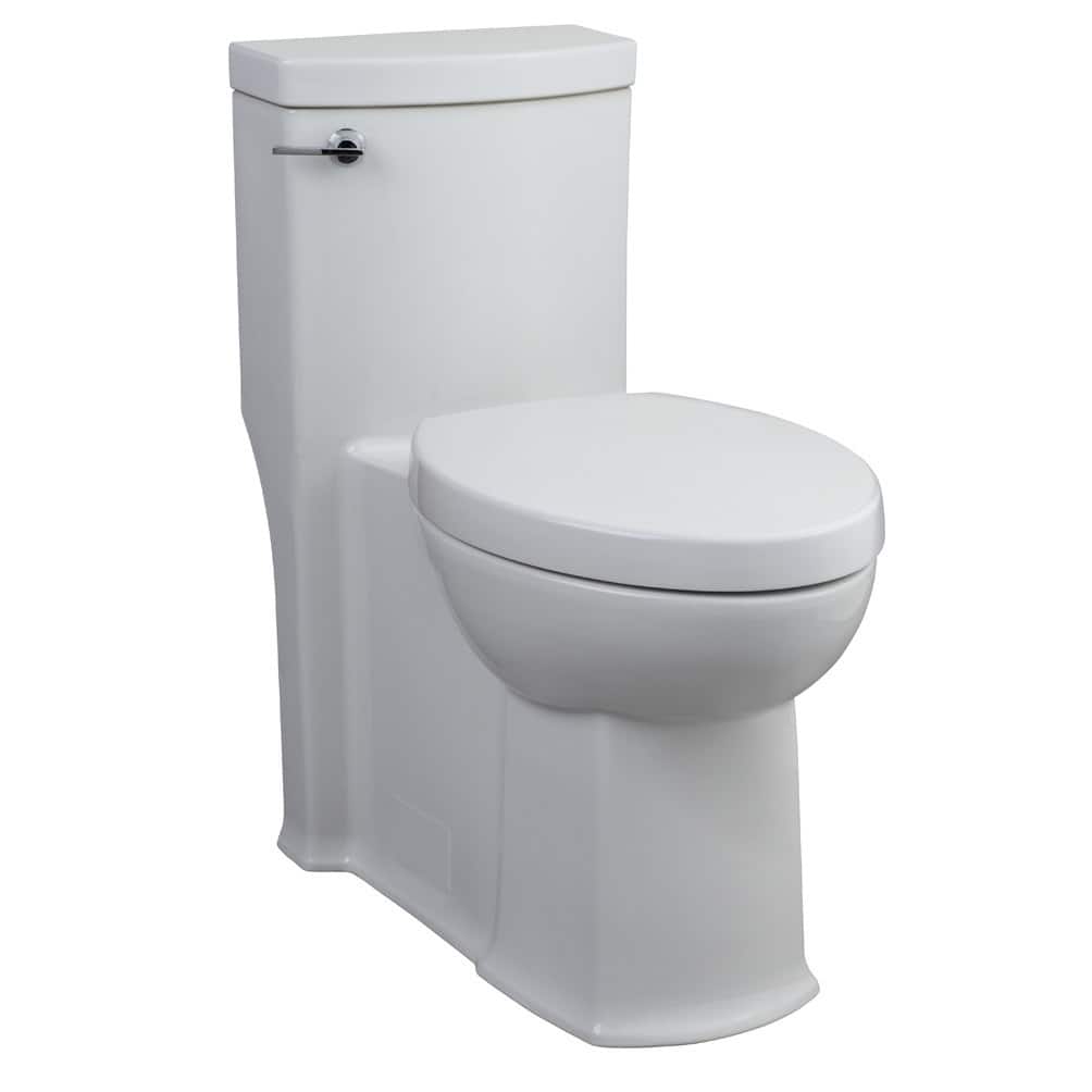 American Standard White FloWise Right Height Elongated 1-piece Toilet
