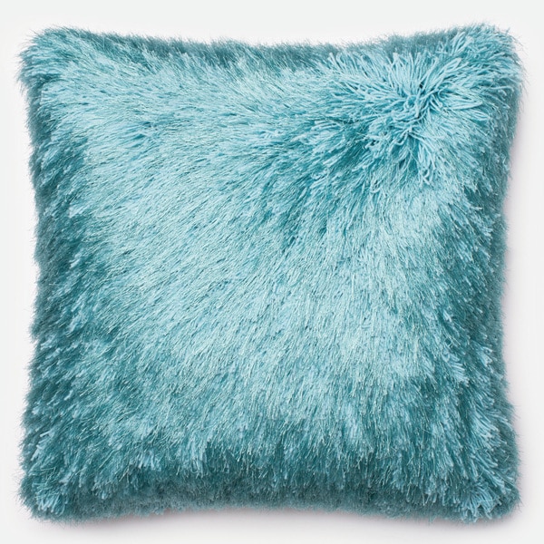 turquoise fluffy pillows