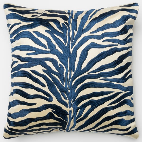 Shop Zebra Modern Safari Embroidered 18 Inch Throw Pillow Or