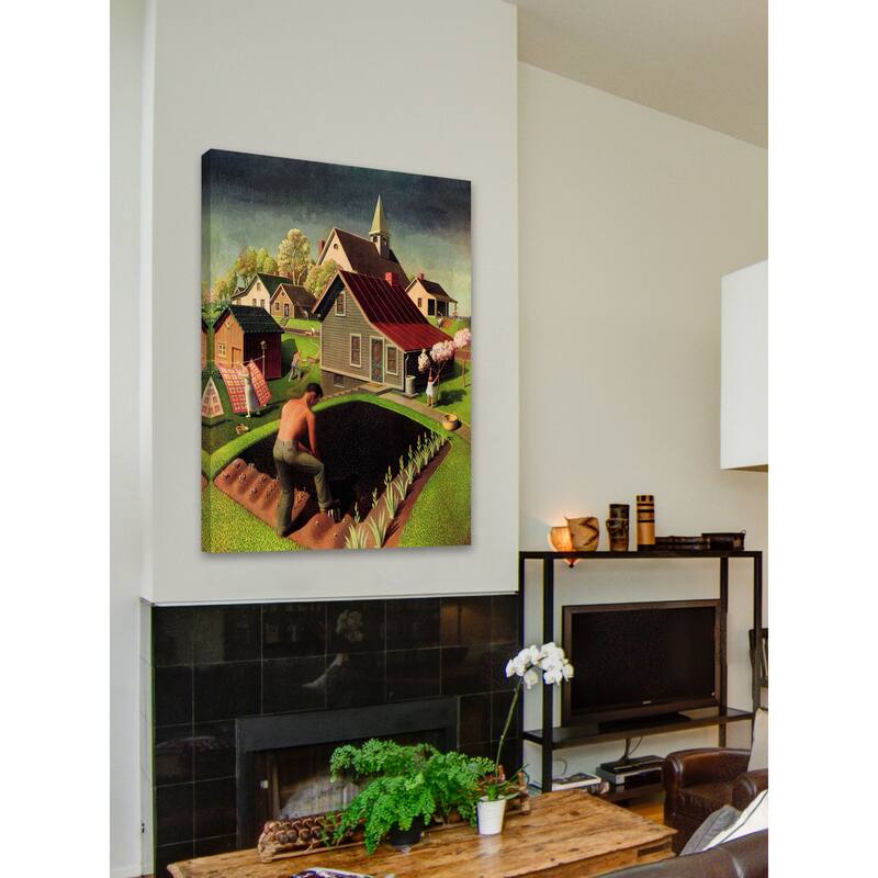 Marmont Hill - Spring 1942 by Grant Wood Painting Print on Canvas