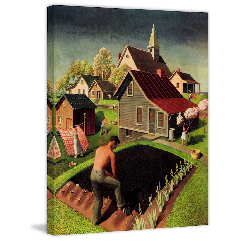 Marmont Hill - Spring 1942 by Grant Wood Painting Print on Canvas
