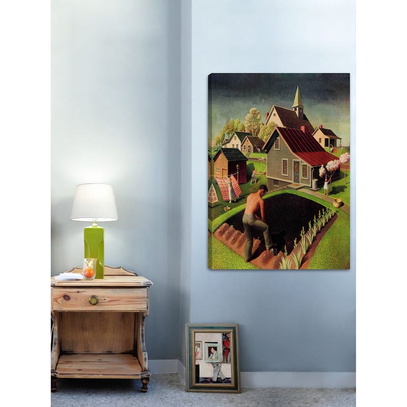 Marmont Hill - Spring 1942 by Grant Wood Painting Print on Canvas