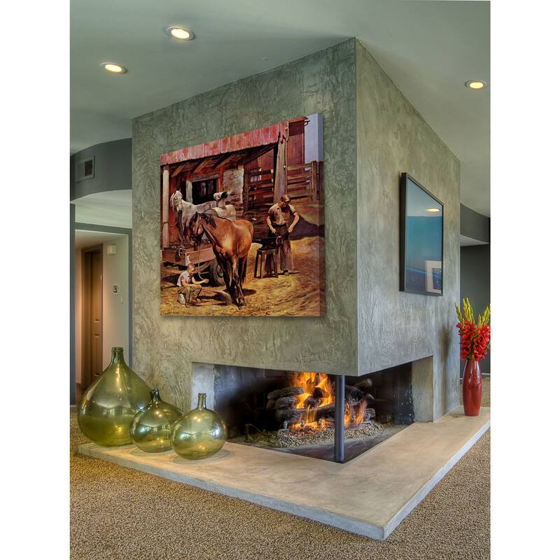 Marmont Hill - Blacksmith by John Falter Painting Print on Canvas