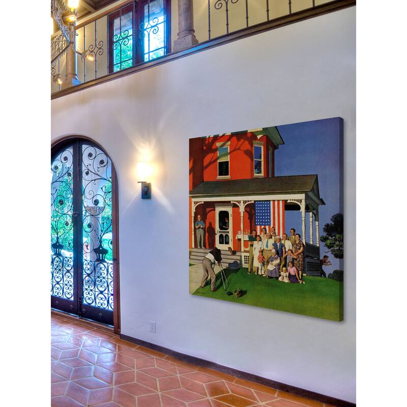 Marmont Hill - Family Portrait on the Fourth by John Falter Painting Print on Canva