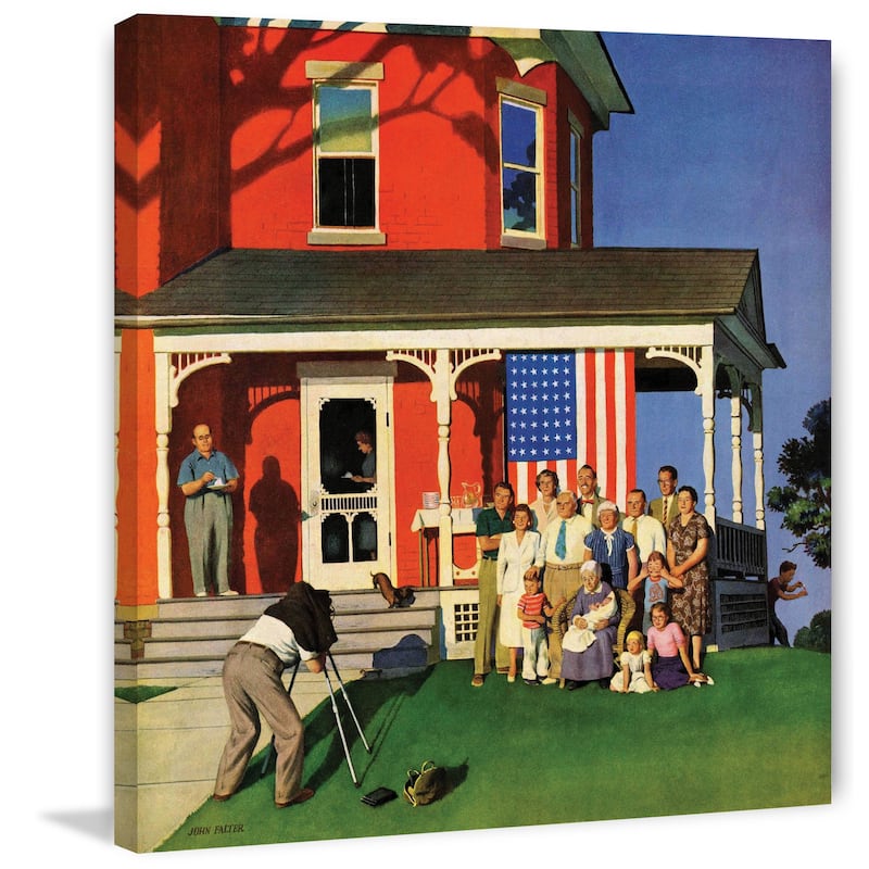 Marmont Hill - Family Portrait on the Fourth by John Falter Painting Print on Canva