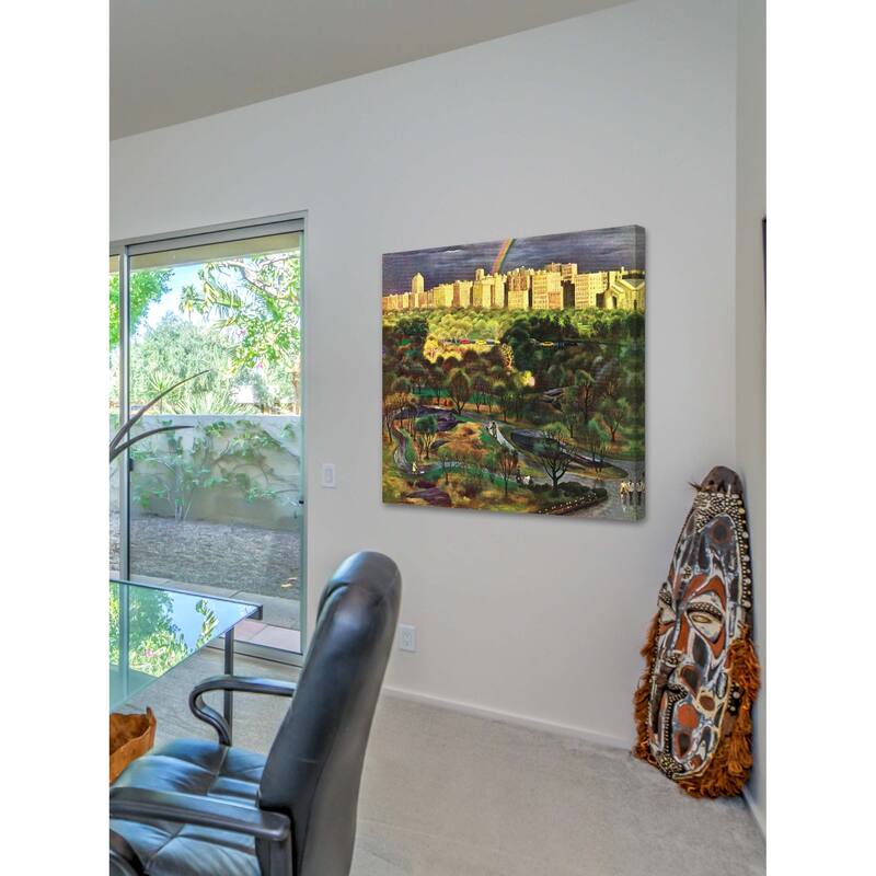 Marmont Hill - Central Park Rainbow by John Falter Painting Print on Canvas