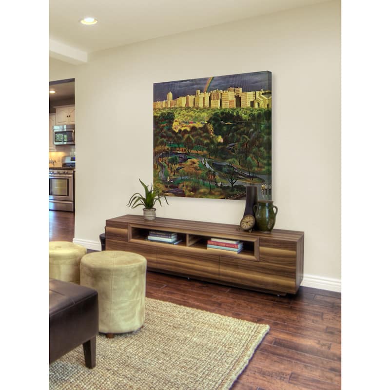 Marmont Hill - Central Park Rainbow by John Falter Painting Print on Canvas