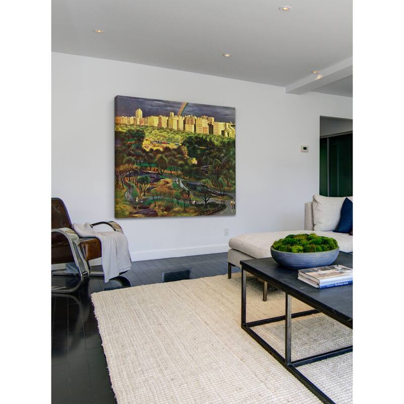 Marmont Hill - Central Park Rainbow by John Falter Painting Print on Canvas