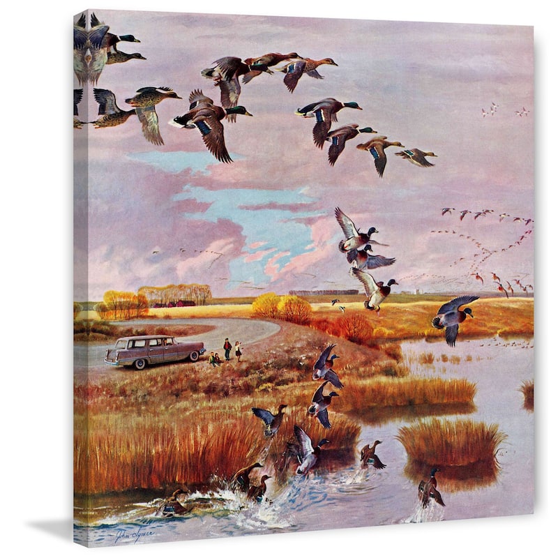 Marmont Hill - South for the Winter by John Clymer Painting Print on Canvas - Multi-Color