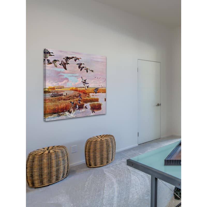 Marmont Hill - South for the Winter by John Clymer Painting Print on Canvas - Multi-Color