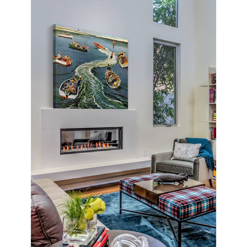 Marmont Hill - Making a Wake by Ben Kimberly Prins Painting Print on Canvas